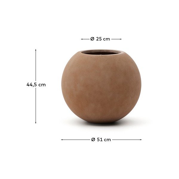 Betonski okrasni cvetlični lonec ø 51 cm Solna – Kave Home-image-3