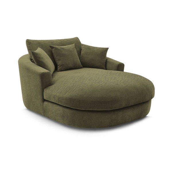 Zelen fotelj iz šenilje Belem – Bobochic Paris