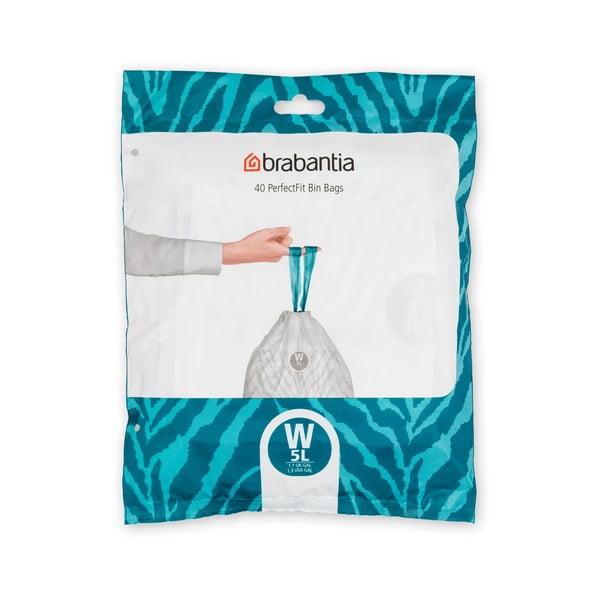 Vrečke za smeti 5 l 40 ks PerfectFit W – Brabantia