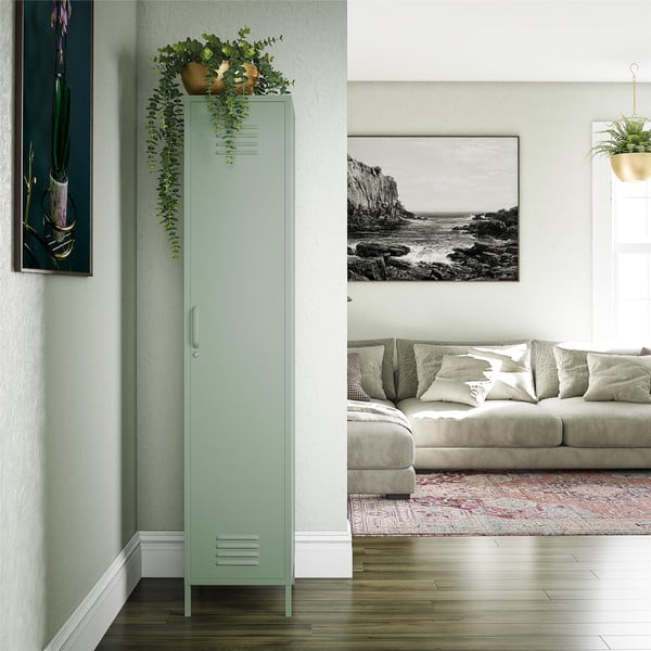 Zelena kovinska omarica 38x185x40 cm Mission District – Støraa-image-1