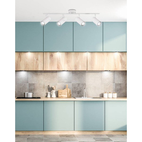 Belo kovinsko točkovno svetilo 9x76 cm Colly – Candellux Lighting-image-1