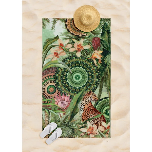 Zelena brisača za na plažo 100x180 cm – HIP-image-1