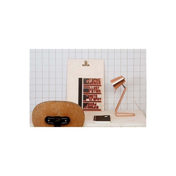 Namizna svetilka v bakreni barvi Leitmotiv Z Metal-image-2