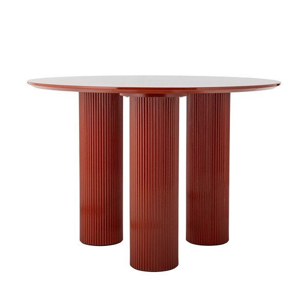 Okrogla jedilna miza v sijajnem dekorju ø 110 cm Della – Bloomingville-image-4