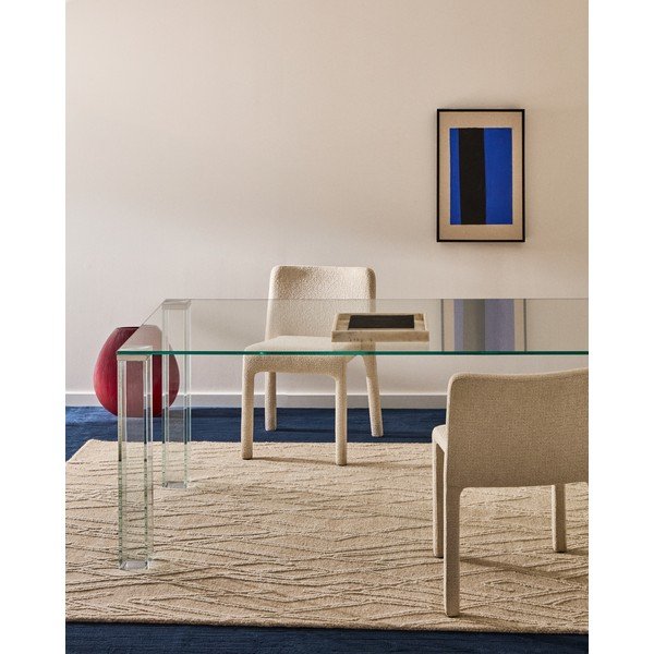 Steklena jedilna miza 100x200 cm Adularia – Kave Home-image-1