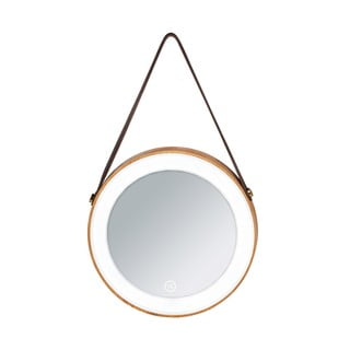 Stensko ogledalo z osvetlitvijo LED Wenko Usini, ø 21 cm