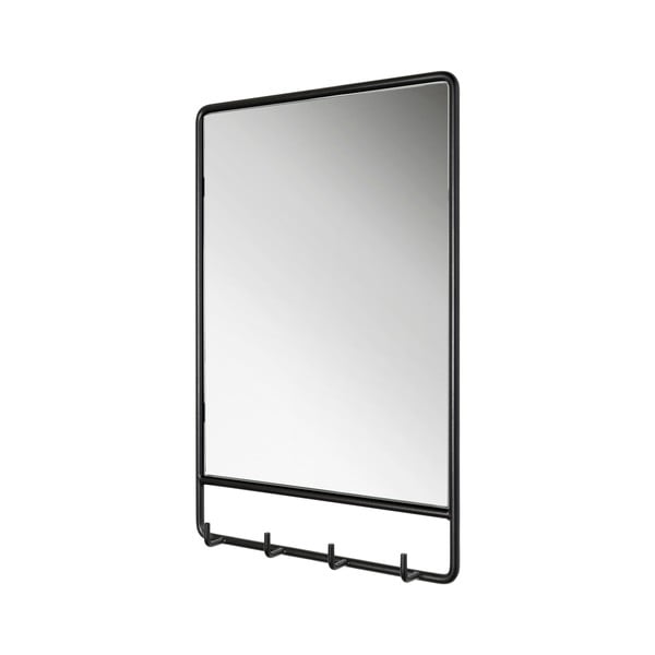 Stensko ogledalo z obešalnikom 40x60 cm Clint – Spinder Design