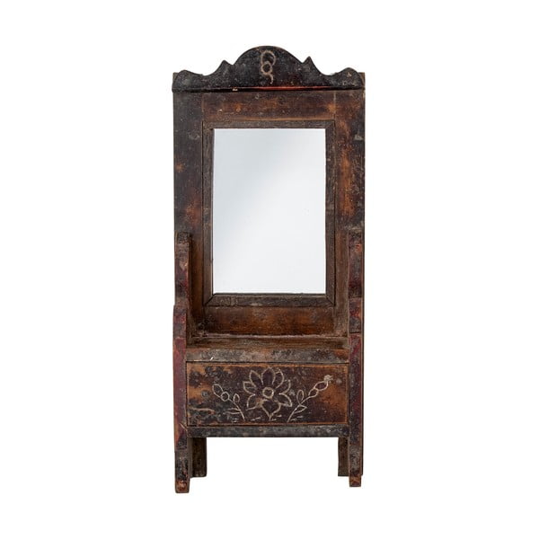 Stensko ogledalo z lesenim okvirjem 17,5x43 cm Sehar – Bloomingville-image-3