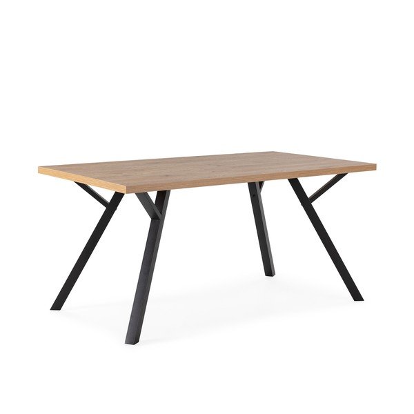 Jedilna miza s hrastovo mizno ploščo v naravni barvi 90x160 cm Marion – Marckeric-image-2