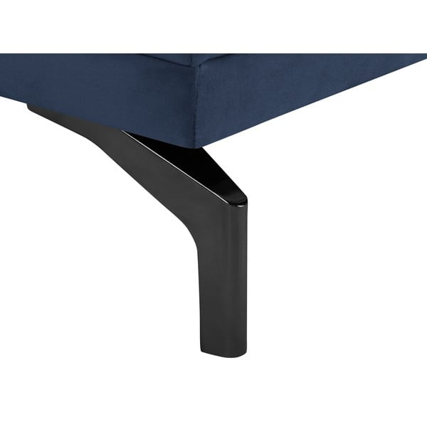 Temno modra zofa z naslonom za noge v črni barvi Windsor & Co Sofas Jupiter-image-4
