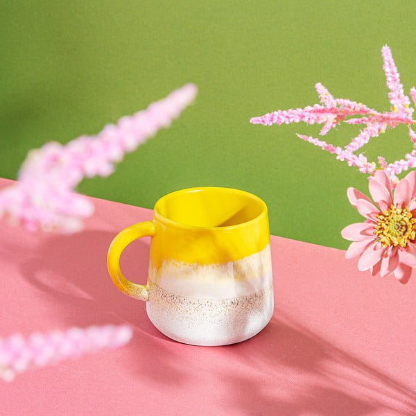 Rumena lončena skodelica 360 ml Mojave – Sass & Belle-image-3