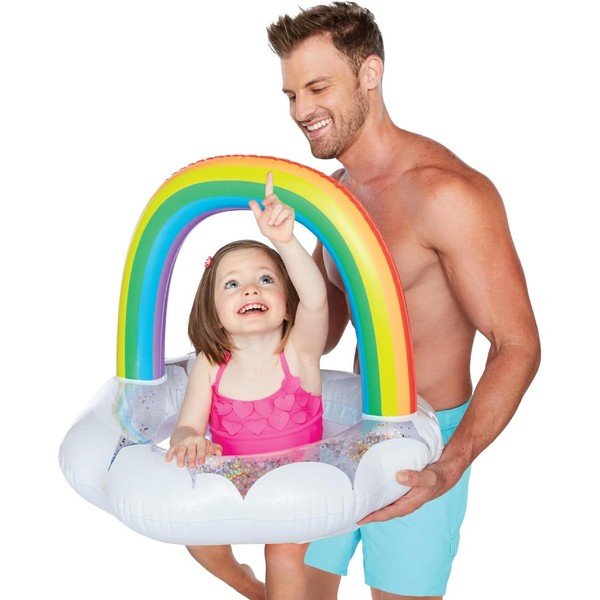 Napihljiva blazina z mavrico Big Mouth Inc.-image-1