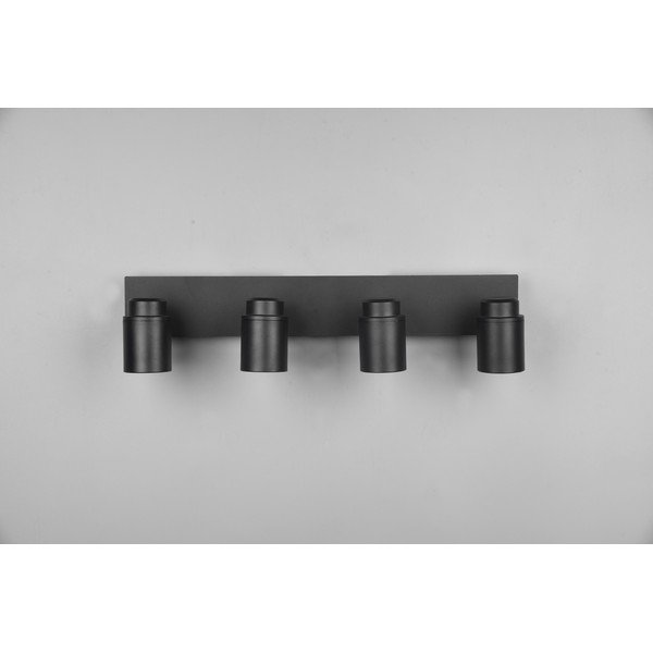 Mat črn kovinski reflektor 19x52 cm Angelo - Trio-image-2