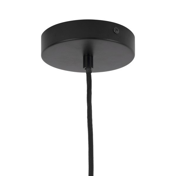 Črna kovinska viseča svetilka Leitmotiv Lucid, ø 35 cm-image-3