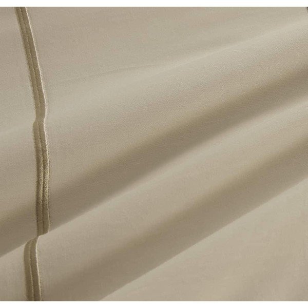 Bež enojna posteljnina iz renforce bombaža z rjuho 6-delna 140x200 cm Calm of Lines – Mila Home Luxury-image-4