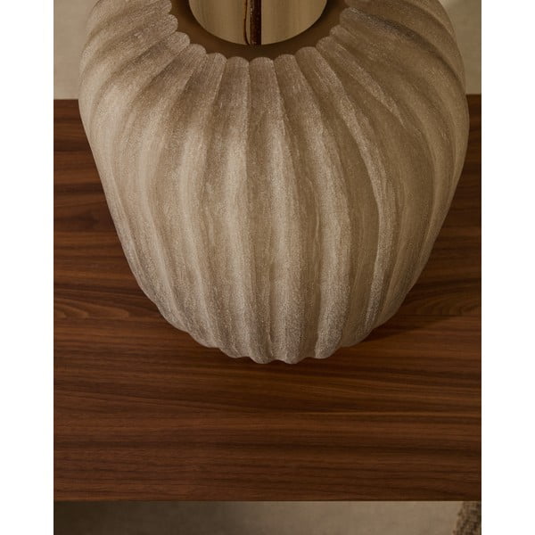 Bež steklena vaza (višina 27 cm) Lumia – Kave Home-image-1