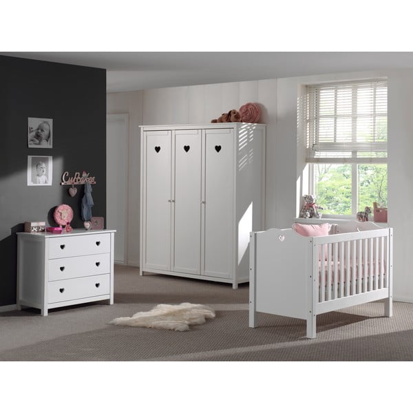 Bela otroška garderobna omara 159x191x57 cm Amori – Vipack-image-1