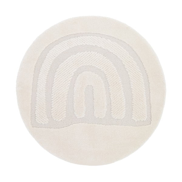 Kremno bela otroška preproga ø120 cm Rainbow Dream S – Nattiot