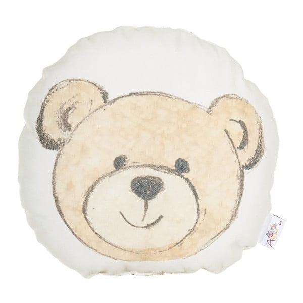 Otroški vzglavnik z mešanico bombaža Mike & Co. NEW YORK Pillow Toy Bearie, 23 x 23 cm