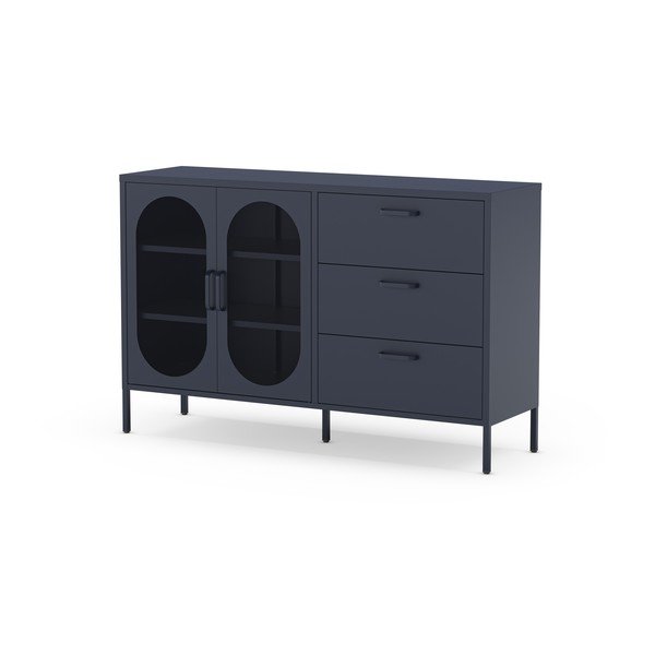 Temno modra komoda 140x90 cm Diora – Marckeric-image-2