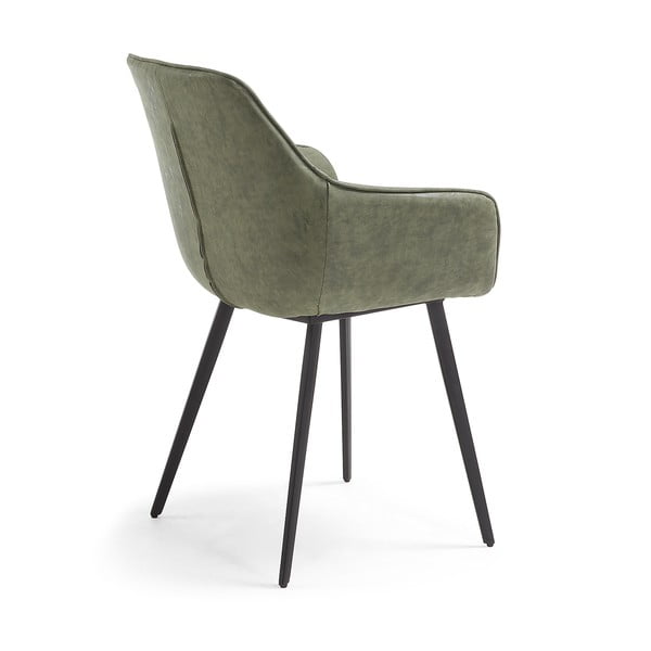 Kaki zeleni jedilni stoli iz umetnega usnja v kompletu 2 ks Amira – Kave Home-image-3