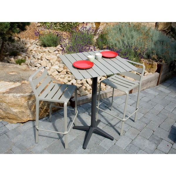 Aluminijasta vrtna barska miza 67x67 cm Spring – Ezeis-image-1