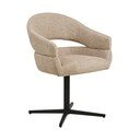 Bež oblazinjen jedilni stol z nasloni za roke Dover – House Nordic