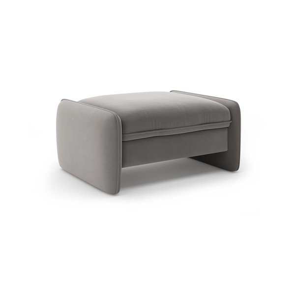 Temno siv žameten tabure Georgia – Micadoni 