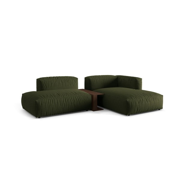 Zelena kotna sedežna garnitura (desni kot) Martina – Micadoni Home-image-1