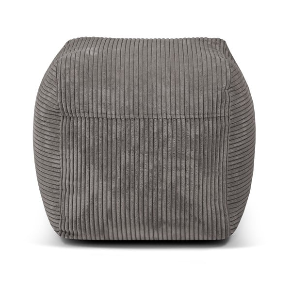 Temno rjava vreča za sedenje iz rebrastega žameta Plus 50 Lounge – SLOWDOWN-image-4