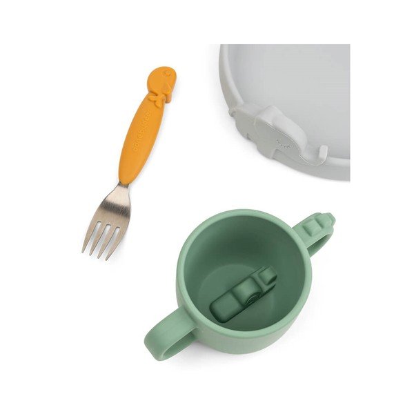 3-delni otroški jedilni set Done by Deer Peekaboo Dinner-image-2