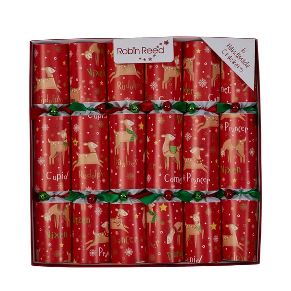 Božične pokalice v kompletu 6 ks Rudolph & Friends – Robin Reed
