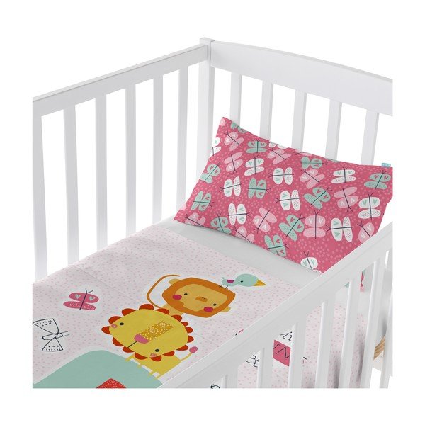 Tanko pregrinjalo in vzglavnik Moshi Moshi Spring Animal, 120 x 180 cm-image-1