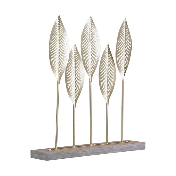 Dekorativna figurica v zlati barvi Mauro Ferretti Shot Leaf-image-2