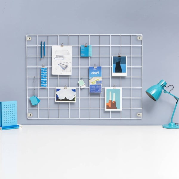 Bela kovinska oglasna deska, 50 x 70 cm-image-2