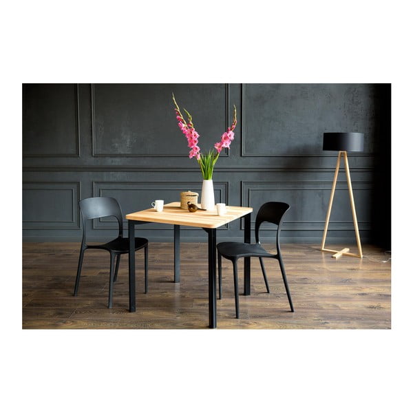 Jedilna miza s črnimi nogami Ragaba TRIVENTI, 120 x 80 cm-image-2