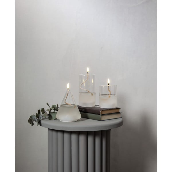 Bela LED sveča v steklu Star Trading Flamme Float, višina 17,5 cm-image-4