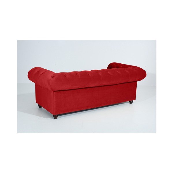 Rdeča zofa Max Winzer Orleans Velvet, 216 cm-image-3
