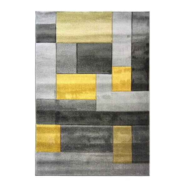 Sivo-rumena preproga Flair Rugs Cosmos, 200 x 290 cm