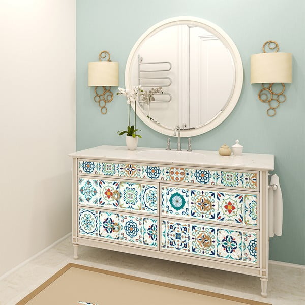 Komplet 60 nalepk za pohištvo Ambiance Neo, 10 x 10 cm-image-1