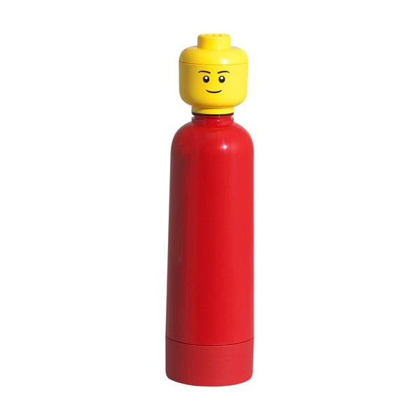 Steklenička Lego, rdeča