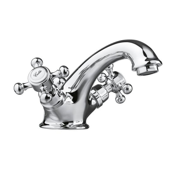 Stoječa armatura za umivalnik v sijajno srebrni barvi Antea – Sapho