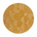 Rumena volnena okrogla preproga ø 160 cm Gigi - Flair Rugs