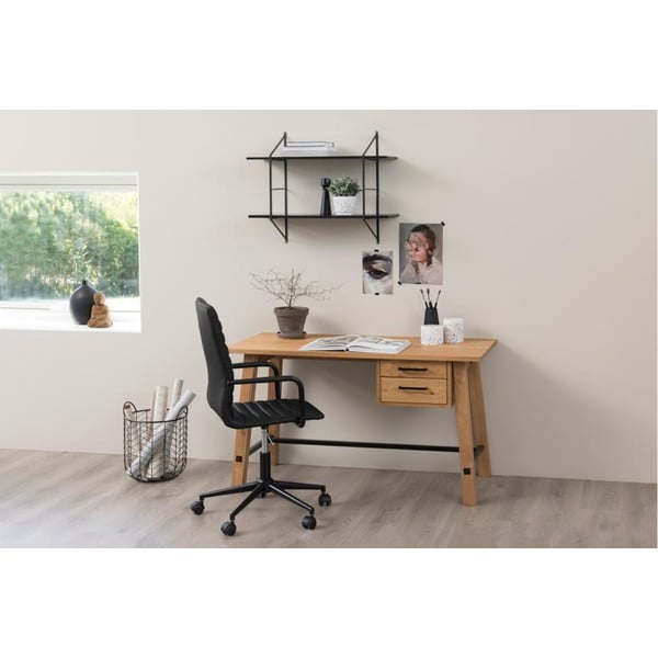 Črn pisarniški stol na kolesih Actona Wislow-image-1