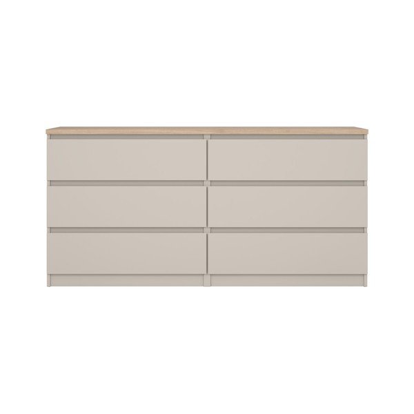 Kremno bela komoda 154x76x50 cm Naia – Tvilum-image-3