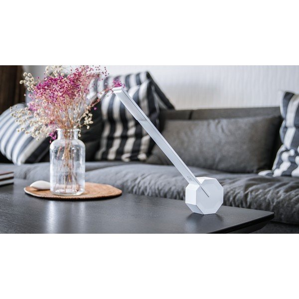 Bela LED namizna svetilka (višina 38 cm) Octagon One – Gingko-image-1