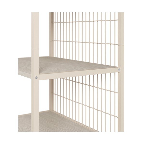 Kremno bel jeklen regal 60x179,5x40 cm Amara – Marckeric-image-4