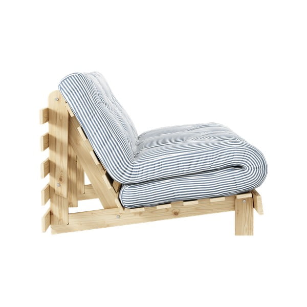 Bela/svetlo modra raztegljiva sedežna garnitura 140 cm Roots - Karup Design-image-3