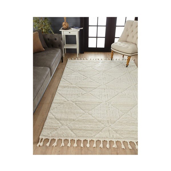 Bež preproga 150x100 cm Shaggy - Mila Home-image-4
