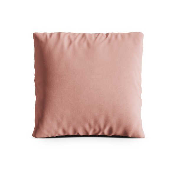 Rožnata žametna okrasna blazina za sedežno garnituro Kemi – Cosmopolitan Design